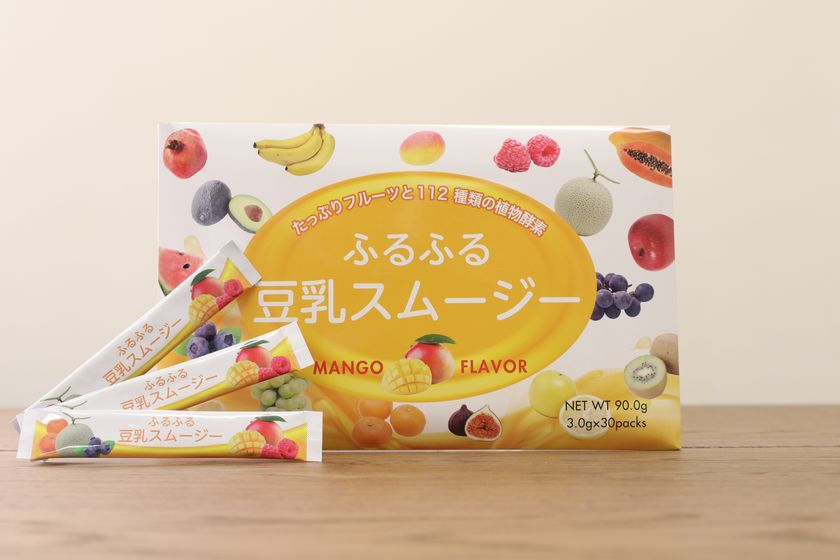 112種の酵素に21種の野菜成分など、美と健康の栄養素満点！
『ふるふる豆乳スムージー』12月15日新発売