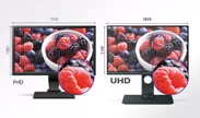 4K UHDの超高精細な画像表示