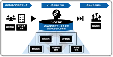 ▼イメージ図(検証する応募者データは企業によって異なります)