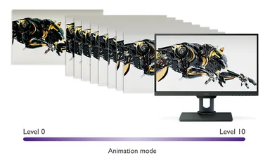 10段階調整のアニメーション(デザイン)モード