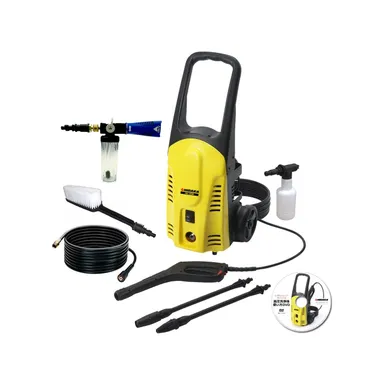 フォームランス プラス、延長高圧ホース、ウォッシュブラシが付いた「HK-1890 洗車セット」