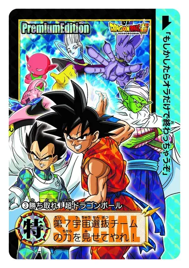 ドラゴンボールカードダス プレミアムエディション　ドラゴンボール超セレクションセット　収録カード3