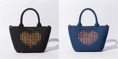 ハートスタッズトートバッグ