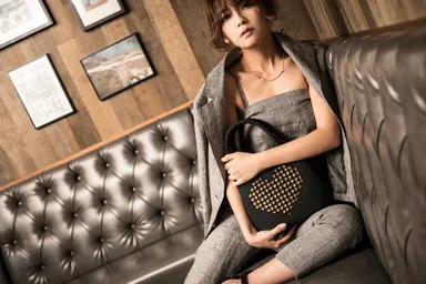 ハートスタッズトートバッグ