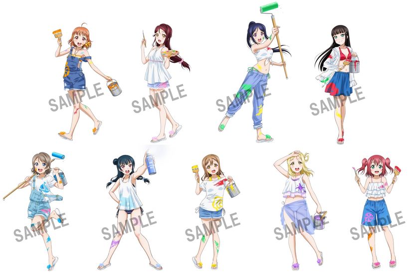 「ラブライブ！サンシャイン!!」期間限定ストアが冬コミに！
ペインター姿の描き下ろしイラストを使った新商品が登場