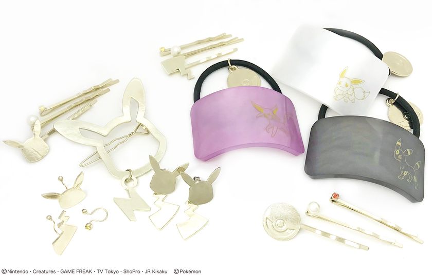 【ポケットモンスター】
大人も使いやすいシンプルで使いやすいデザインの
ヘアアクセ3種・ピアス・イヤリングの全5アイテムを
12月下旬よりポケモンセンター4店舗で先行発売！