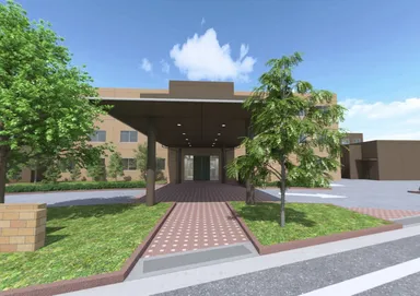 VR映像　キャノピー付きエントランス