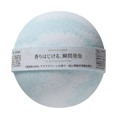 「香りはじける、瞬間発泡」アクアグリーンの香り