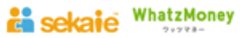 セカイエ株式会社、WhatzMoney株式会社のロゴ
