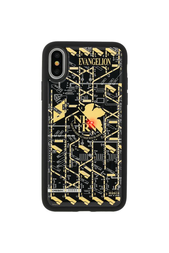 スマホアクセサリー iPhone用ケース エヴァンゲリオン NERVデザイン発進！ 電池無しでLEDが光るiPhone 