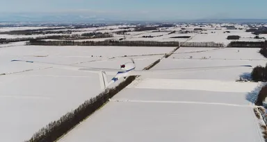 「OPTiM Hawk」を活用した広範囲空撮イメージ