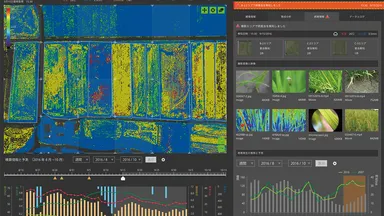 「Agri Field Manager」での生育管理イメージ