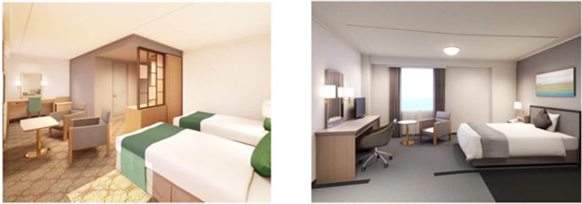 5タイプのデザインコンセプトと、
ホテルのクラシカルな世界感が融合した上質な客室へ
東館3階・4階 客室96室をリニューアル　千里阪急ホテル
2018年1月22日（月）よりご利用開始