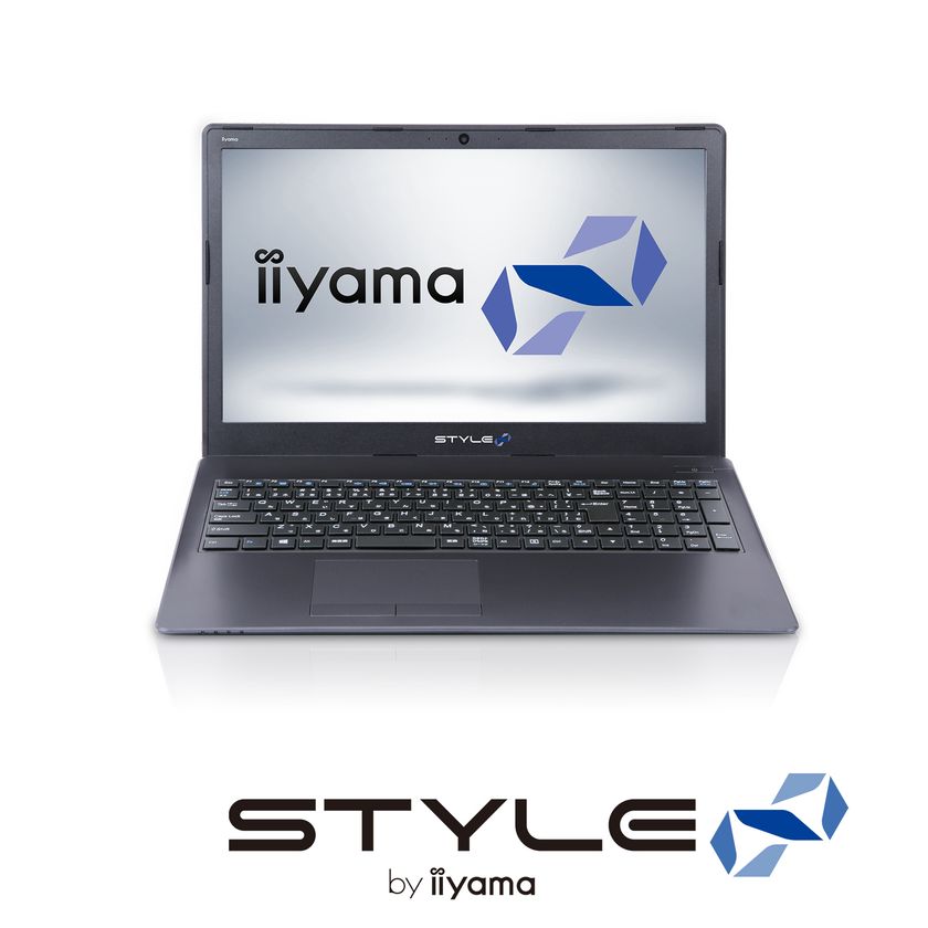 iiyama PC「STYLE∞（スタイル インフィニティ）」より
39,980円(税別)から買える! 
省電力クアッドコアCPUと高速SSDを搭載した
即日出荷が可能な15.6型フルHDノートパソコンを発売
