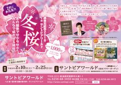 2月の新潟で「冬の桜」が咲き乱れる！サントピアワールド、越後花絵巻2018を2/10から開催