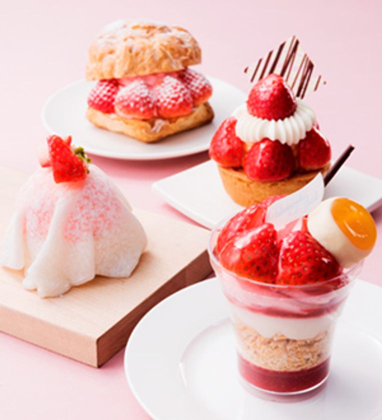 春の期間限定スイーツ
苺づくし！4種の苺スイーツ登場！！
2018年2月1日（木）～4月30日（月）　宝塚ホテルにて