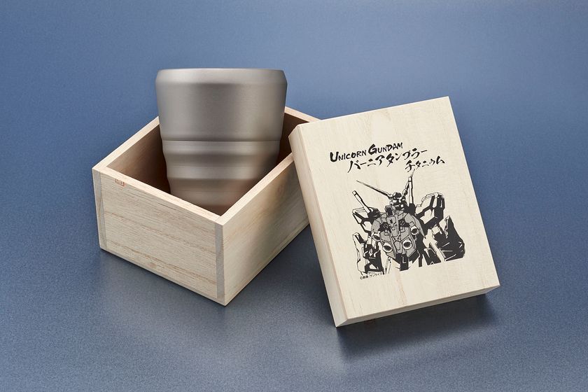 ユニコーンガンダムの“バーニア”がチタニウムタンブラーに！
日本の匠・燕市の職人達とコラボ、設定資料を参考にデザイン
