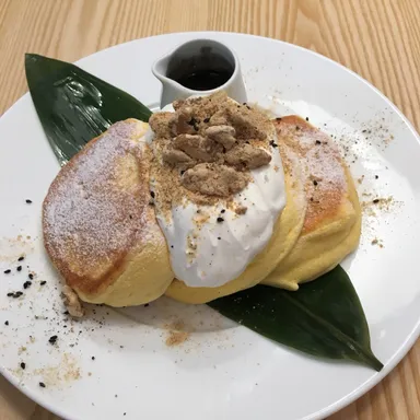 「黒胡麻ときな粉クルミのパンケーキ」(2)