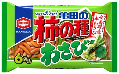 182g 亀田の柿の種わさび6袋詰
