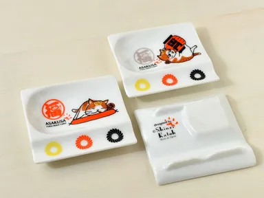 開運福猫太郎グッズ　開運箸置き皿