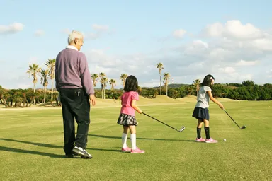 本コースで子供とゴルフ3