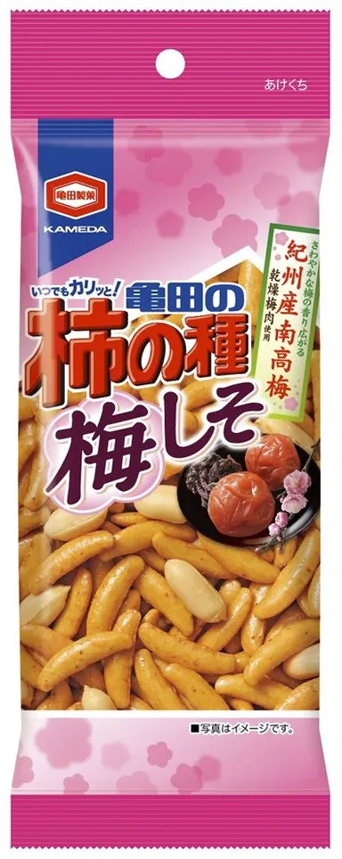 『60g 亀田の柿の種梅しそ』