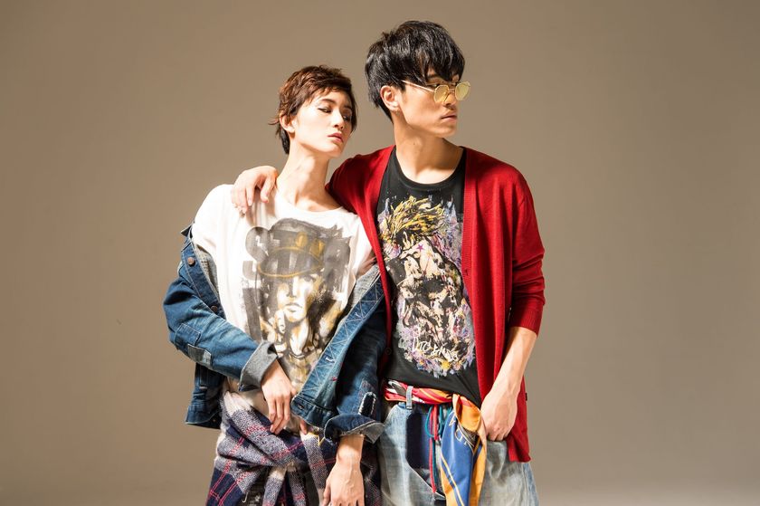 「ジョジョ」第3部を“ストリートアート技法”でアパレル化ッ！
スプレーアートの承太郎Tシャツなど7種が登場