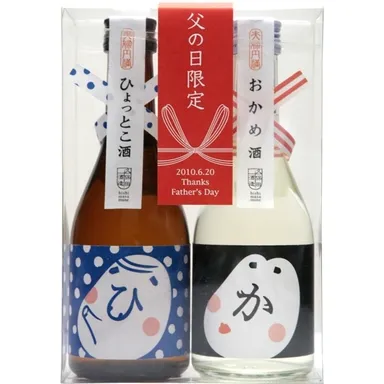 夫婦円満　おかめひょっとこ招福酒セット　イメージ1