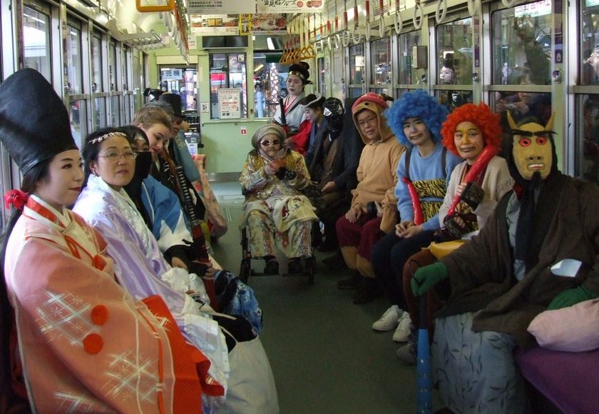 ～嵐電で厄払い～
「節分お化け」がやってくる
