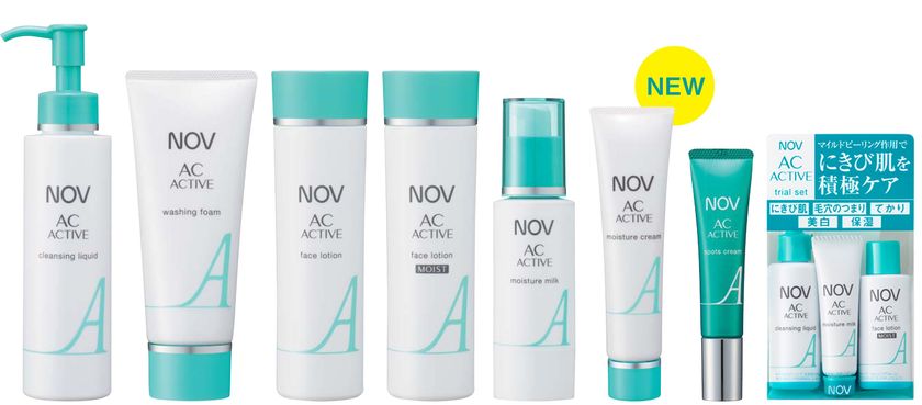 【3月6日】『ノブ』の大人のにきび肌を積極ケアする
「ノブ　ＡＣアクティブシリーズ」が、
全品リニューアル＆新商品 発売