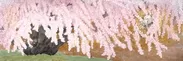 展示作品一例　「繁栄の桜」日本画　南 正文(大阪府／口で描いた絵)