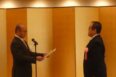 １月29日　京都府公館で行われた表彰式