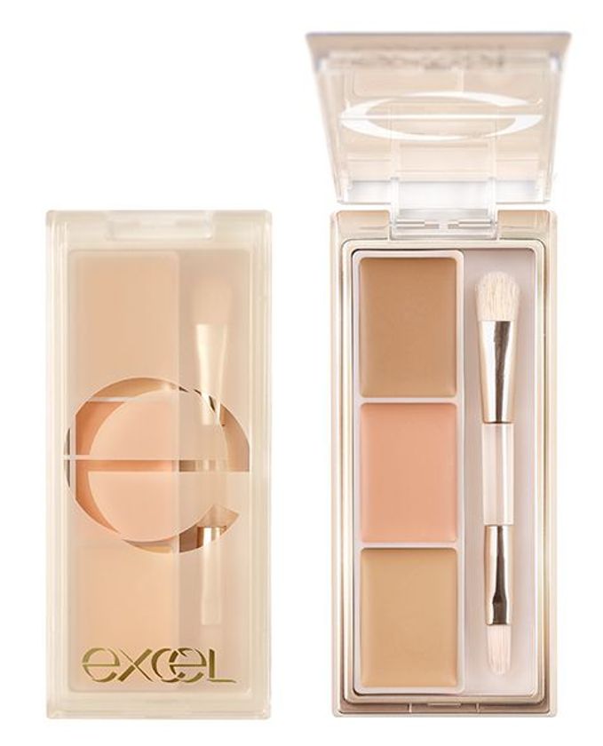 【3月27日】メイクアップブランド『エクセル』から、
トラブルの見えない均一美肌をつくる
クリームタイプの「3色パレットコンシーラー」 発売