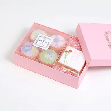 アイシングクッキー(お母さんありがとう)とカップケーキセット