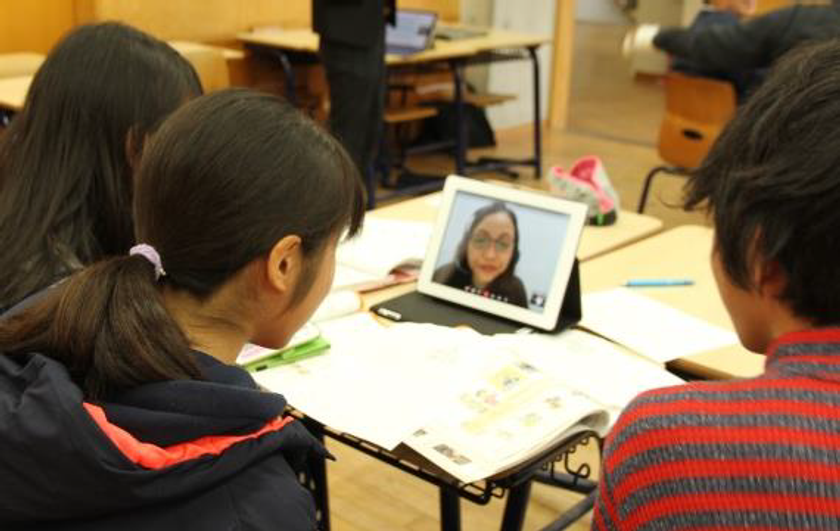 同志社中学校×レアジョブ 公開授業開催