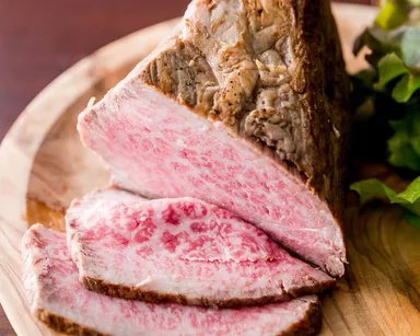 低温熟成のローストビーフ