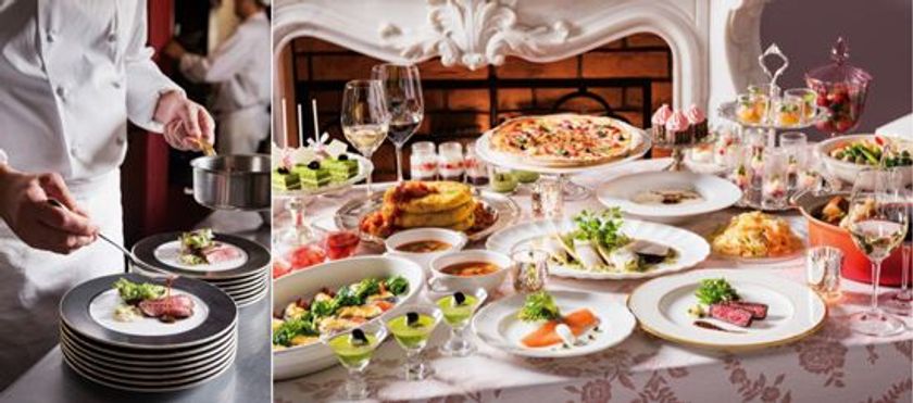 【ホテル阪急インターナショナル】
春野菜など旬の食材を使った、出来たてフレンチが食べ放題
ライブで魅せる 「Spring Fair（スプリング・フェア）」 
2018年3月1日（木）より