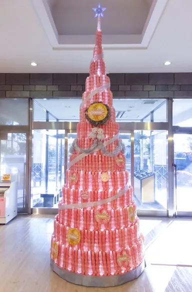 岩下の新生姜ペンライトのクリスマスツリー