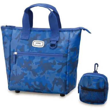 サーモス保冷ラウンドトートバッグ(REN-001)NV-C：ネイビーカモフラージュ