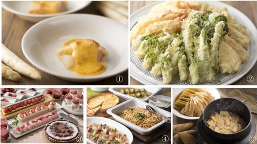 ホワイトアスパラガスや春野菜を取り入れた味わい、
苺のデザートなど「春のうきうきバイキング」開催
2018年3月1日（木）～4月30日(月・振休)　