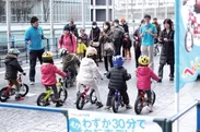 子ども用自転車の試乗