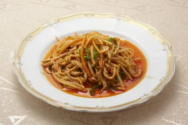 豚肉の細切り四川風辣味炒め