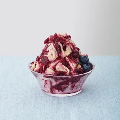 ブルーベリー＆グレープ、オレンジマーマレード氷