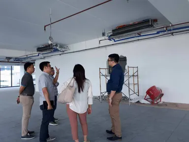 MBA予定地での打合せ