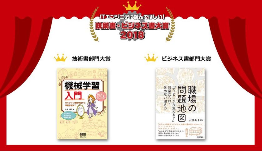 ITエンジニア本大賞 2018　
技術書・ビジネス書部門大賞の発表！