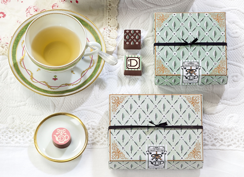 ドゥバイヨルが贈る 華やかなホワイトデー ギフト
「ティー ガナッシュ」＆「パート ドゥ フリュイ」
春らしいモチーフの上品なパッケージに想いをこめて