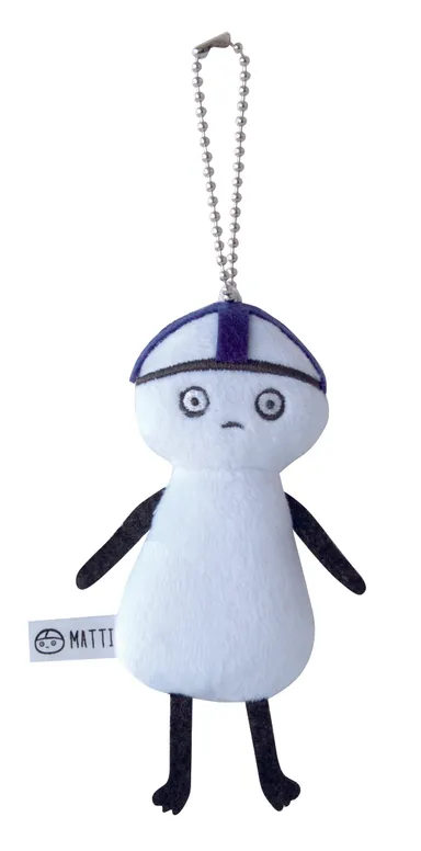 手足はフェルト、胴体はふんわりとした起毛素材。手のひらサイズのマスコット。