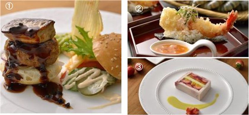 世界三大珍味のフォアグラとトリュフを使用したメニューが新登場！
エトワール春の一押しは黒毛和牛のロッシーニバーガー
2018年3月1日（木）より 第一ホテル東京
世界バイキング「エトワール」にて