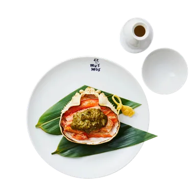 まるごと１パイ！ 蟹の坊の越前蟹の甲羅焼き地酒セット