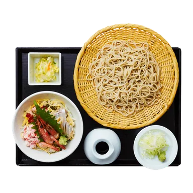 越前ちらし丼とそばセット